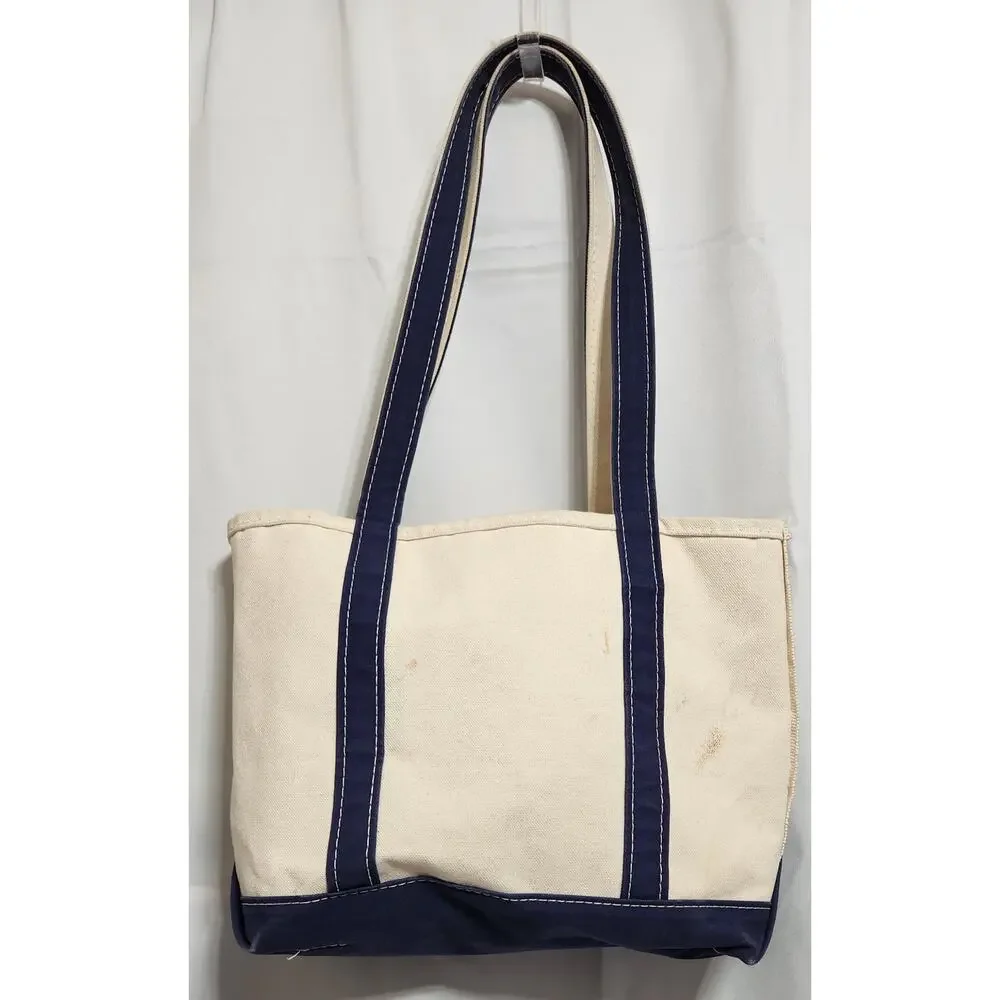 90's LL Bean Boat and Tote‎ Canvas Bag 